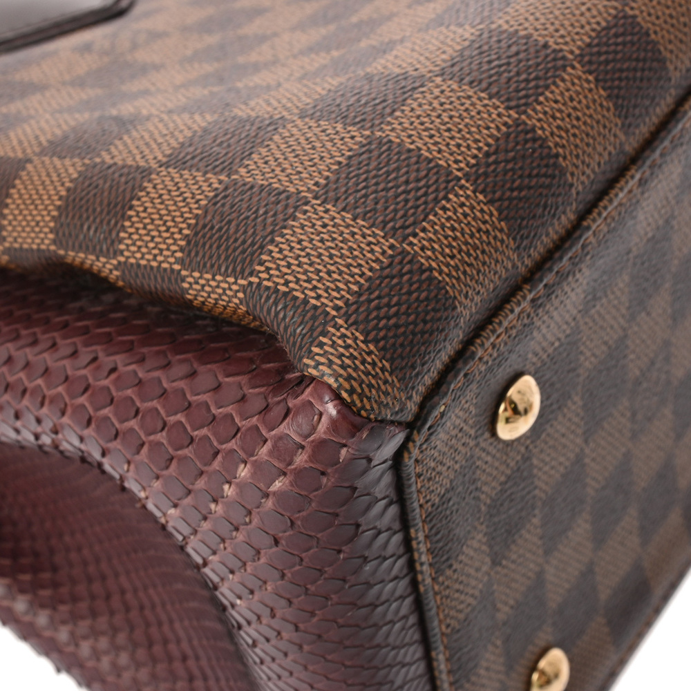 Louis Vuitton Damier Normandy Python Handbag Brown - image 6
